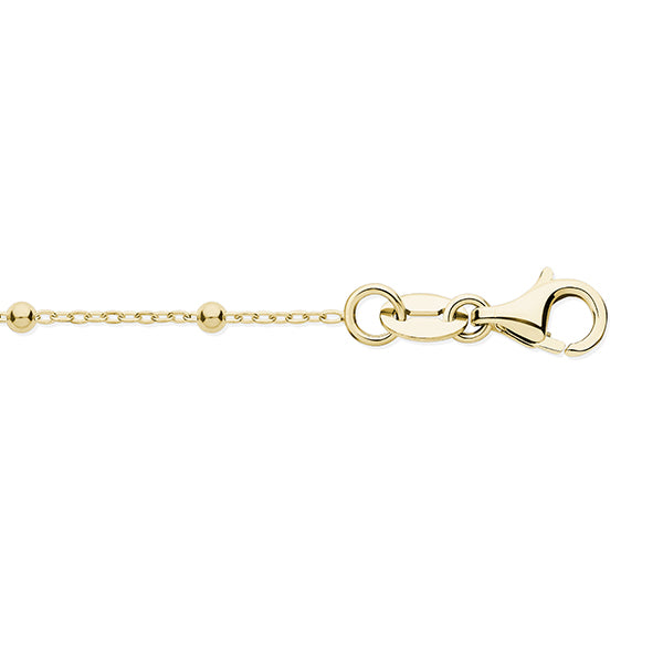 9ct Gold Satellite Necklace - 18 inch