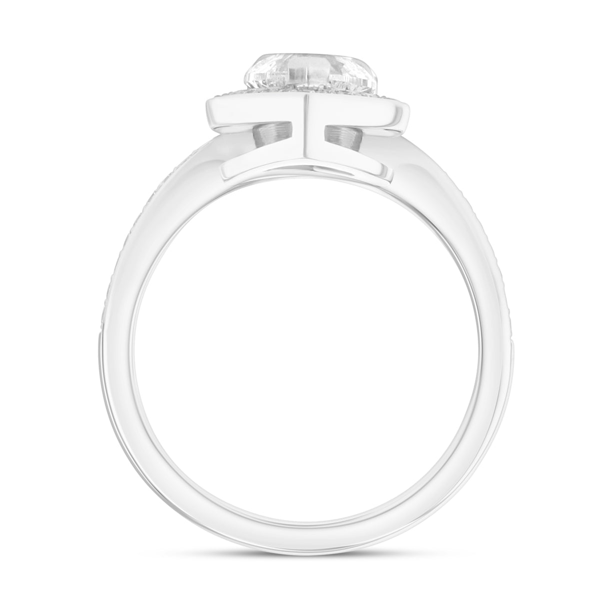 Uniquity Diamond Double Heart Ring