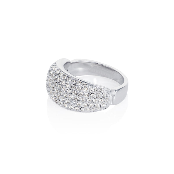 Titania pave band ring