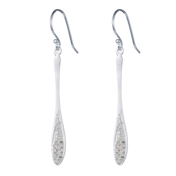 Pettia sterling silver signature fancy drop earrings